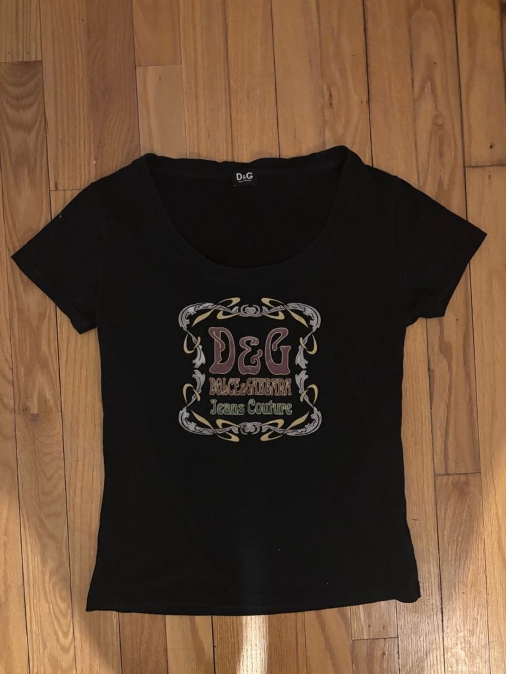 dolce and gabbana denim tshirt